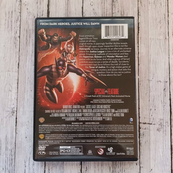 Justice League: Gods and Monsters DVD Animated Movie - Picture 2 of 4